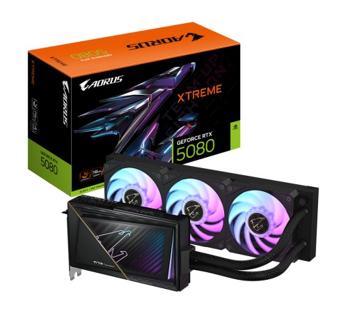 Видеокарта Gigabyte RTX5080 XTREME WATERFORCE 16GB GDDR7 256bit 3xDP HDMI 3FAN RTL