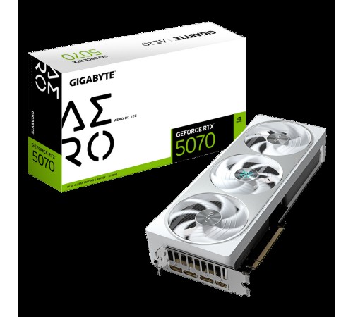 Видеокарта Gigabyte RTX5070 AERO OC 12GB GDDR7 192bit 3xDP HDMI 3FAN RTL