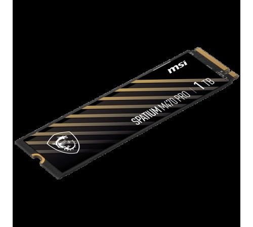 Твердотельный накопитель SSD MSI M.2 2280 1TB SPATIUM M470 PRO Client SSD S78-440L0J0-P83, PCIe Gen4x4 with NVMe