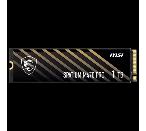 Твердотельный накопитель SSD MSI M.2 2280 1TB SPATIUM M470 PRO Client SSD S78-440L0J0-P83, PCIe Gen4x4 with NVMe