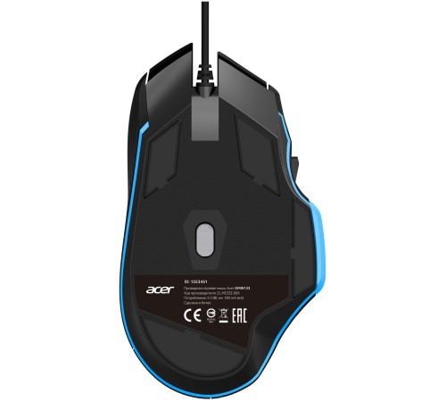 Мышь Acer OMW123 черный оптическая (6400dpi) USB (6but)