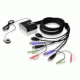 Переключатель электронный ATEN 2-Port USB HDMI/Audio Cable KVM Switch with Remote Port Selector (CS692-AT)