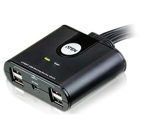 Переключатель электронный ATEN 4 PORT USB Sharing Device. (US424-AT)