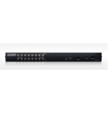 Переключатель электронный ATEN 1-Local/Remote Share Access 16-Port Multi-Interface Cat 5 KVM over IP Switch (KH1516AI-AX-G)