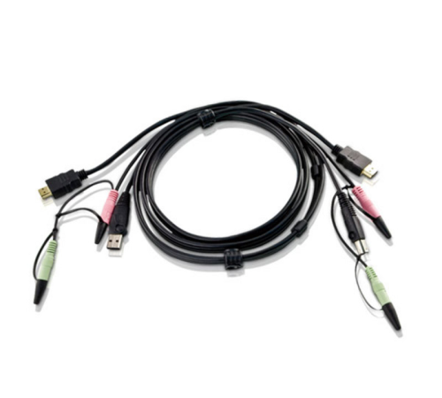 Кабель ATEN Custom USB 2.0 HDMI KVM Cable L:1.8m (2L-7D02UH) Кабель ATEN Custom USB 2.0 HDMI KVM Cable L:1.8m (2L-7D02UH)