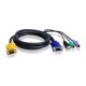 Шнур, мон., клав.+мышь USB, SPHD=>HD DB15+USB A-Тип+2x6MINI-DIN, Male-4xMale,  8+8 проводов, опрессованный,   1.8 метр., черный, (с поддерKой KVM PS/2) ATEN 2L-5302UP
