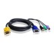 Шнур, мон., клав.+мышь USB, SPHD=>HD DB15+USB A-Тип+2x6MINI-DIN, Male-4xMale,  8+8 проводов, опрессованный,   1.8 метр., черный, (с поддерKой KVM PS/2) ATEN 2L-5302UP