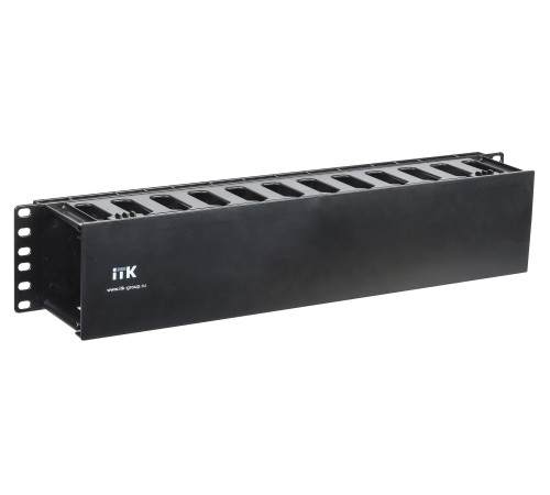 Кабельный органайзер ITK CO05-2PC 2U шир.:19" глуб.:89мм Кабельный органайзер ITK CO05-2PC 2U шир.:19" глуб.:89мм
