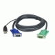 Кабель KVM  USB(тип А Male)+HDB15(Male) <->  SPHD15(Male) 5,0м., черный. ATEN 2L-5205U
