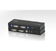 Удлинитель ATEN USB DVI Dual View Cat 5 KVM Extender (1024 x 768@60m) (CE604-AT-G)