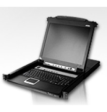 Квм консоль ATEN 19" 8-Port PS/2-USB VGA Single Rail LCD KVM Switch (CL5708N-ATA-RG)