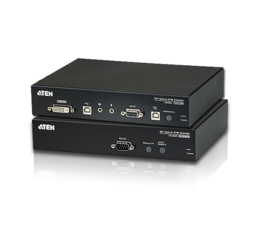 Удлинитель ATEN USB DVI Optical KVM Extender (1920 x 1200@600m) (CE680-AT-G)