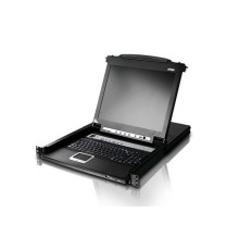 Квм консоль ATEN 17" 1-Local/Remote Share Access 16-Port Multi-Interface Cat 5 Dual Rail LCD KVM over IP switch (KL1516AIM-AXA-RG)