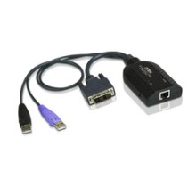Кабель адаптер ATEN USB DVI Virtual Media KVM Adapter with Smart Card Support (KA7166-AX)