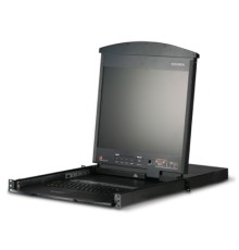 Квм консоль ATEN 17" 1-Local/Remote Share Access 8-Port Multi-Interface Cat 5 Dual Rail LCD KVM over IP switch (KL1508AIM-AXA-RG)