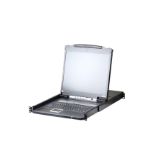 Квм переключатель ATEN 17" 1-Local/Remote Share Access 16-Port PS/2-USB VGA Single Rail LCD KVM over IP switch (CL5716IM-ATA-RG)