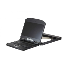 Квм консоль ATEN 18.5" Ultra Short Depth Dual Rail WideScreen LCD Console (USB, HDMI / DVI / VGA, 1920x1080) (CL3800NW-ATA-RG)