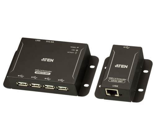 Удлинитель ATEN 4-Port USB 2.0 CAT 5 Extender (up to 50m) (UCE3250-AT-G)