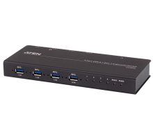 Usb коммутатор ATEN 4 x 4 USB 3.2 Gen 1 Industrial Hub Switch (US3344I-AT)