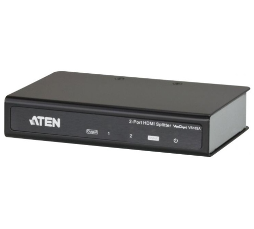 Разветвитель ATEN 2 PORT HDMI Splitter W/1,8M W/EU ADP (VS182A-A7-G)