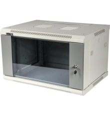 Шкаф настенный серии Pro, 12U 600x450, стеклянная дверь (TWT-CBWPG-12U-6x4-GY)