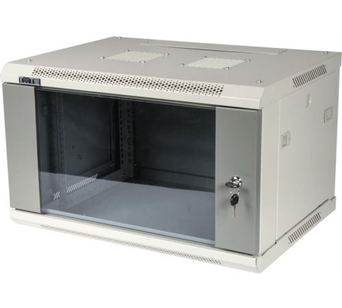 Шкаф настенный серии Pro, 12U 600x450, стеклянная дверь (TWT-CBWPG-12U-6x4-GY) Шкаф настенный серии Pro, 12U 600x450, стеклянная дверь (TWT-CBWPG-12U-6x4-GY)
