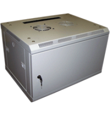 Шкаф настенный серии Pro, 12U 600x600, стеклянная дверь (TWT-CBWPG-12U-6x6-GY)