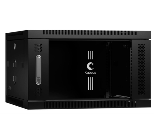 Cabeus SH-05F-6U60/35-BK Шкаф телекоммуникационный настенный 19" 6U 600x350x368mm (ШхГхВ) дверь стекло, цвет черный (RAL 9004) (SH-05F-6U60/35-BK) Cabeus SH-05F-6U60/35-BK Шкаф телекоммуникационный настенный 19" 6U 600x350x368mm (ШхГхВ) дверь стекло, цвет черный (RAL 9004) (SH-05F-6U60/35-BK)