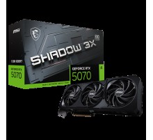 Видеокарта MSI PCI-E RTX 5070 12G SHADOW 3X OC NVIDIA GeForce RTX 5070 12Gb 192bit GDDR7 2542/28000 HDMIx1 DPx3 HDCP Ret