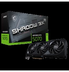 Видеокарта MSI PCI-E RTX 5070 12G SHADOW 3X OC NVIDIA GeForce RTX 5070 12Gb 192bit GDDR7 2542/28000 HDMIx1 DPx3 HDCP Ret