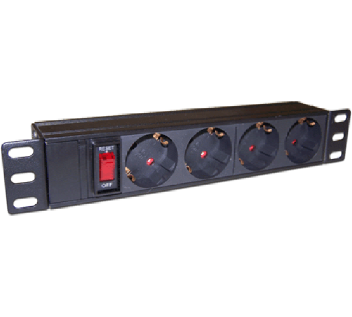 Блок розеток 10" 4 шт., 10A 250V, без шнура питания (TWT-PDU10-10A4P)