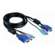 Кабель для коммутатора консоли D-Link DKVM-CB, Cable Kit for DKVM Products, PS/2 keyboard cable, PS/2 mouse cable, Monitor cable, 1.8m (DKVM-CB)