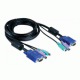 Кабель для коммутатора консоли D-Link DKVM-CB, Cable Kit for DKVM Products, PS/2 keyboard cable, PS/2 mouse cable, Monitor cable, 1.8m (DKVM-CB)
