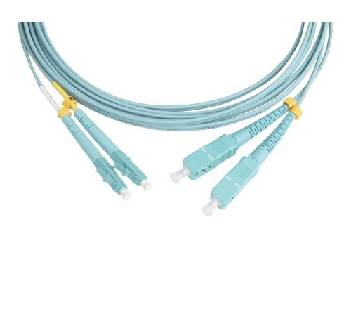 Кабель оптический Hyperline FC-D2-503-LC/PR-SC/PR-H-3M-LSZH-BK Патч-корд волоконно-оптический (шнур) MM 50/125(OM3), LC-SC, duplex, 10G, LSZH, 3м, черный Кабель оптический Hyperline FC-D2-503-LC/PR-SC/PR-H-3M-LSZH-BK Патч-корд волоконно-оптический (шнур) MM 50/125(OM3), LC-SC, duplex, 10G, LSZH, 3м, черный