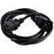 Шнур (кабель) питания с заземлением IEC 60320 C19/IEC 60320 C20, 16А/250В (3x1,5), длина 3 м. (R-16-Cord-C19-C20-3)