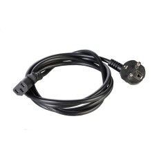Шнур (кабель) питания с заземлением IEC 60320 C13/EU-Schuko, 10А/250В (3x1,0), длина 1,8 м. (R-10-Cord-C13-S-1.8)