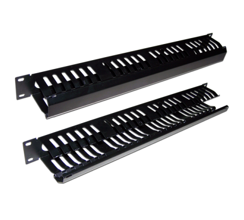 Кабельный органайзер 19" c крышкой на 24 порта, 2U (TWT-ORG/CV24-2U)