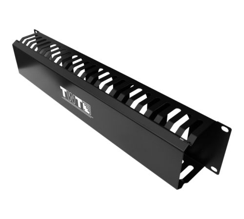 Кабельный органайзер 19" c крышкой на 24 порта, 2U (TWT-ORG/CV24-2U)