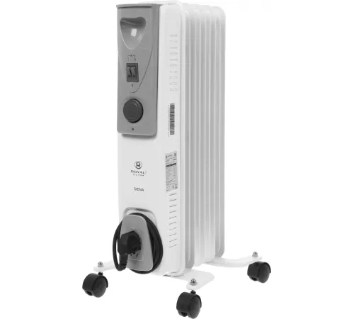 Радиатор масляный Royal Clima Siena ROR-S5-1000M 1000Вт белый/серый Радиатор масляный Royal Clima Siena ROR-S5-1000M 1000Вт белый/серый