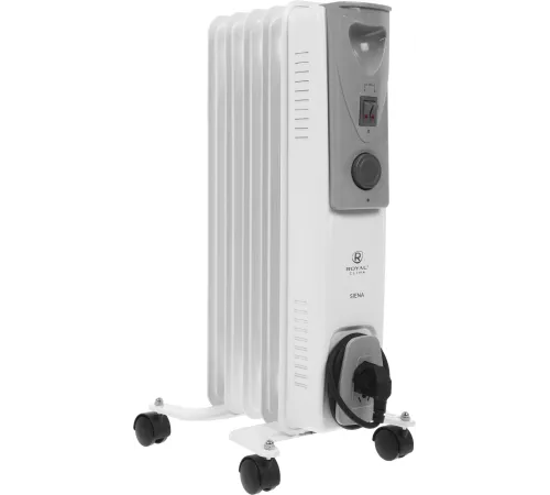 Радиатор масляный Royal Clima Siena ROR-S5-1000M 1000Вт белый/серый Радиатор масляный Royal Clima Siena ROR-S5-1000M 1000Вт белый/серый