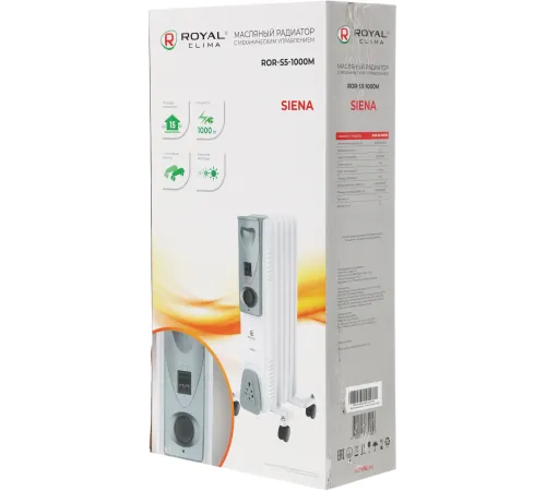 Радиатор масляный Royal Clima Siena ROR-S5-1000M 1000Вт белый/серый Радиатор масляный Royal Clima Siena ROR-S5-1000M 1000Вт белый/серый