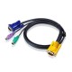 Кабель KVM PS/2 "гидра" 1.8м SP15 M(Y)-- HD15M/MINIDIN6M ATEN 5202P (2L-5202P)