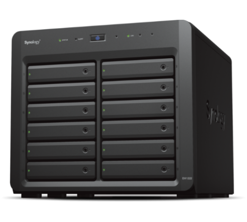 Модуль расширения Synology Expansion Unit for DS3622xs+,DS2422+/upto 12hot plug HDDs SATA(3,5' or 2,5')/1xPS incl Infiniband Cbl'' (DX1222)