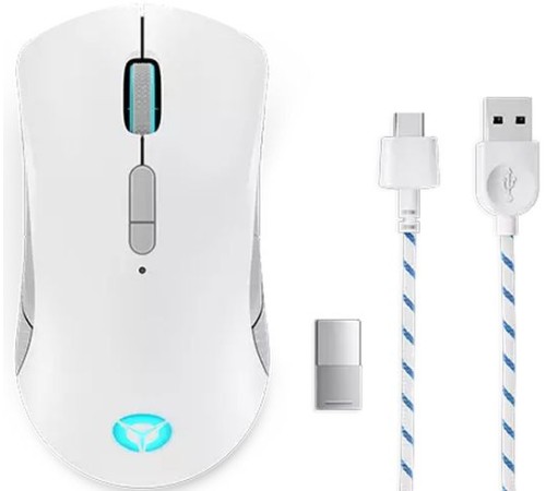 Мышь Lenovo Legion M600 белый оптическая (16000dpi) беспроводная