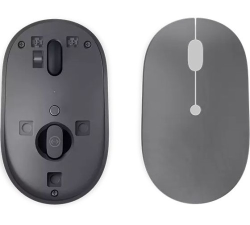 Мышь Lenovo Go серый оптическая (2400dpi) беспроводная USB-C для ноутбука (3but)