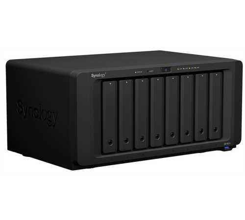 Схд Synology QC2,2GhzCPU/4GbDDR4(upto32)/RAID0,1,10,5,6/upto 8hot plug HDD SATA(3,5' or 2,5')(upto18 with 2xDX517)+ 2 M2 slots/4xUSB3.2/2eSATA/4GigE(+1Expslot)/iSCSI/2xIPcam(upto40)/1xPS/3YW repl DS1819+ (DS1821+)