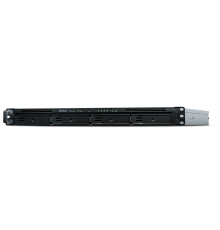 Система хранения данных Synology Rack 1U,QC 2.2GHz CPU/8GB(upto64GB)/RAID 0,1,10,5,6,F1/upto4 HS HDD(3.5"/2.5"SATA)or2xM.2 2280 NVMe/SATA SSD(upto16withRX1217/RX1217RP)/2xUSB/4GbE(+1Expslot)/iSCSI/2xIPcam(upto75)/2xPS/norail (RS1619xs+)