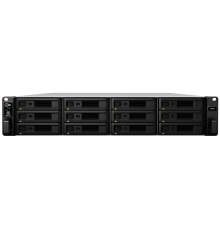 Система хранения данных Synology Rack 2U ISCSI Unified DualCont Array (QC2,4GhzCPU/8Gbupto64/2x1GbE+1x10GbE(+1xExpSlot) per controller)(upto12 2,5"/3,5"SASupto36with 2xRXD1219SAS),RAIDBasic,JBOD,0,1,5,10,F1/2xRPS/norail/5YW (UC3200)