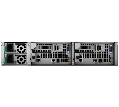 Система хранения данных Synology Rack 2U ISCSI Unified DualCont Array (QC2,4GhzCPU/8Gbupto64/2x1GbE+1x10GbE(+1xExpSlot) per controller)(upto12 2,5"/3,5"SASupto36with 2xRXD1219SAS),RAIDBasic,JBOD,0,1,5,10,F1/2xRPS/norail/5YW (UC3200)