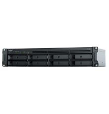 Система хранения данных Synology Rack 2U, QC2.2GHzCPU/4GbDDR4(upto32)/RAID0,1,5,6,10/upto 8 hot plug HDDs SATA(3,5'or2,5')(upto 12 with RX418)/2xUSB3.2/1eSATA/iSCSI/4xGbE(+1Expslot)/2xIPcam(upto 40)/2xPS/norail (RS1221RP+)